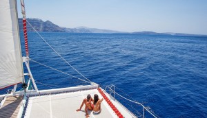 Sailing Santorini