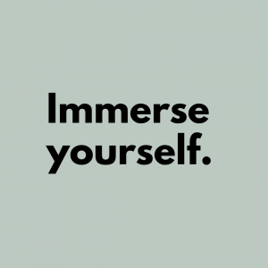 Tip 5: Immerse yourself