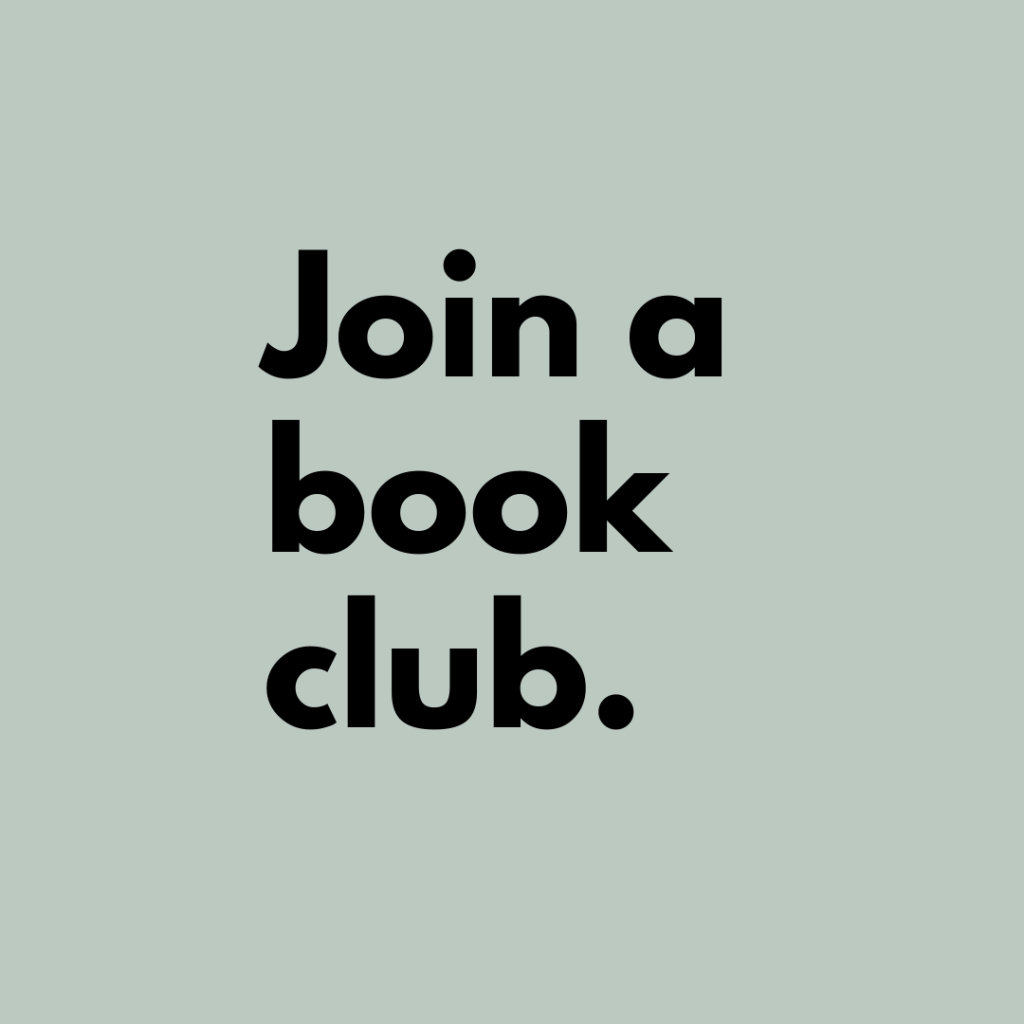 Tip 10: Join a book club