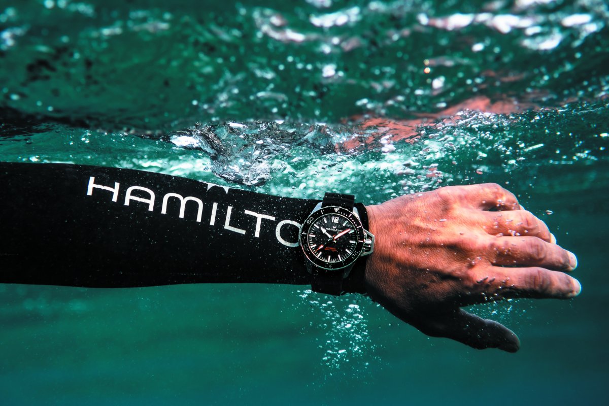 Hamilton Watch submerged water