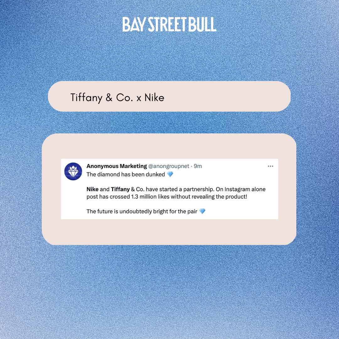 Twitter reaction to Tiffany and co. Nike collaboration